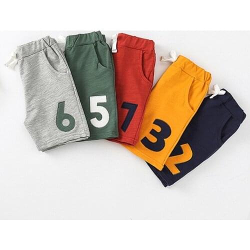 Boys Shorts Pants Summer Baby Regular Kids Pants for Girl Solid Boy Trousers Children Casual Cotton Shorts Size 2 4 5 6 7 8 Year