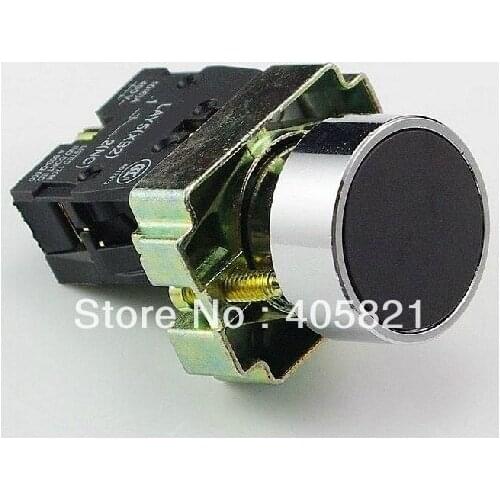 XB2BA21C Momentary Black Flush Push button Switches 1N/O Spring Return