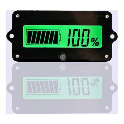 LCD battery level display capacity indicator for lead acid lithium battery coulombmeter&voltmeter electric bike scooter parts