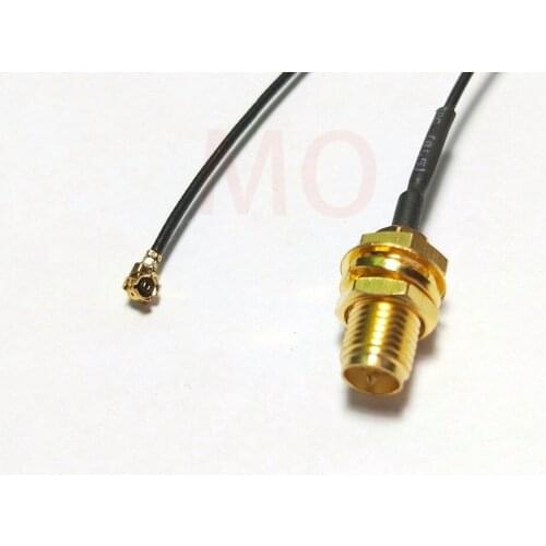 100pcs Cable IPX to RP-SMA Jack Male SMA to IPX 1.13 New