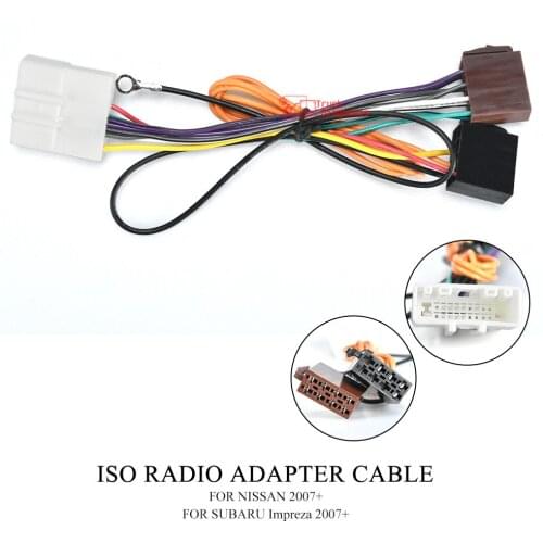 12-036 ISO RADIO ADAPTER CABLE FOR NISSAN 2007+/SUBARU Impreza 2007