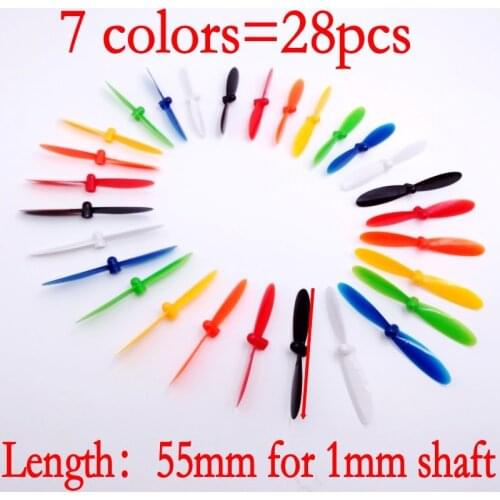 55mm 5.5cm Props Mini Propellers Blades For 1mm Motor Shaft X4 H107 H107C H107D H107L R/C Spare Parts Quadcopter Drone