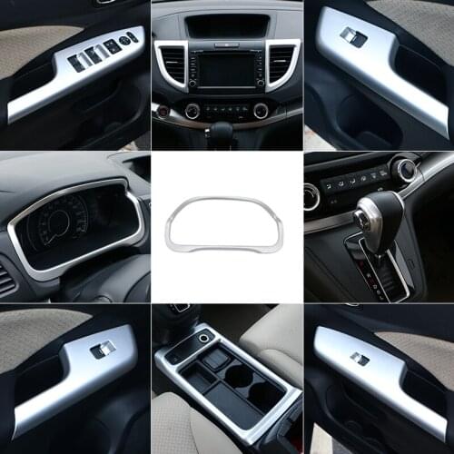 ABS Chrome For Honda CR-V CRV 2012 2013 2014 2015 2016 Car Styling Switch Vent Dashboard Door Speaker Panel Frame Trim Cover
