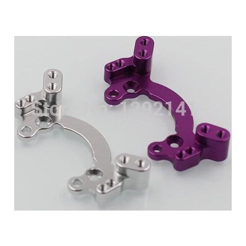 CNC Aluminum Alloy Front Shock Tower Damper Stay for HPI RS4 3 evo Silver, purple