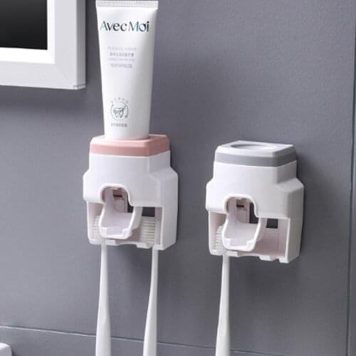 Bathroom Automatic Toothpaste Squeezing Device Toothbrush Holder Wall-mounted Lazy Toothpaste Squeezing Device