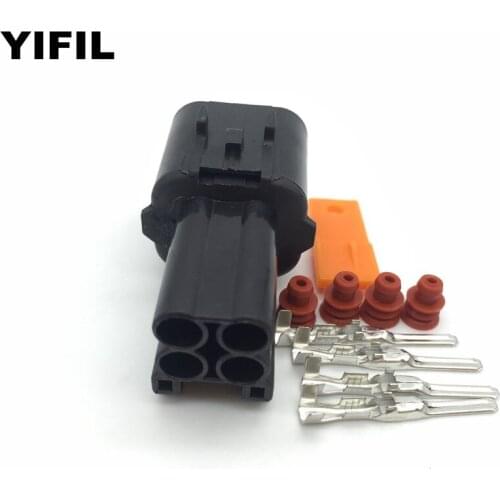 5/10/20/100pcs/lot 4 Pin/Way Male Electric Automotive Oxygen Sensor Plug Connector Socket Housing For Mitsubishi