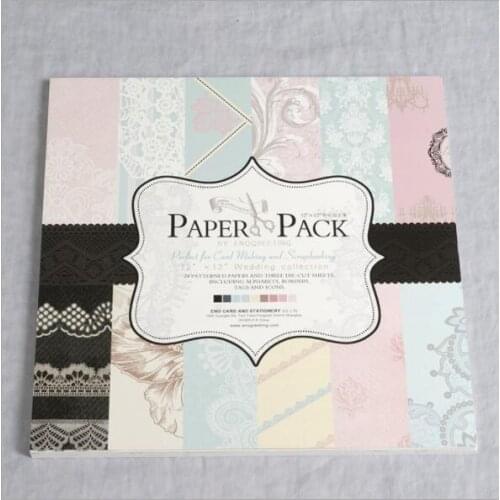 12inch 27sheets Elegant pattern Scrapbooking Paper Origami Background Paper DIY Card Making gift wrapping Home deco