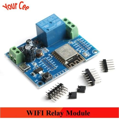 ESP8266 Wireless WIFI Relay Controller Module Single-channel Relay Module ESP-12F Development Board for IOT Smart Home DC 5V-80V