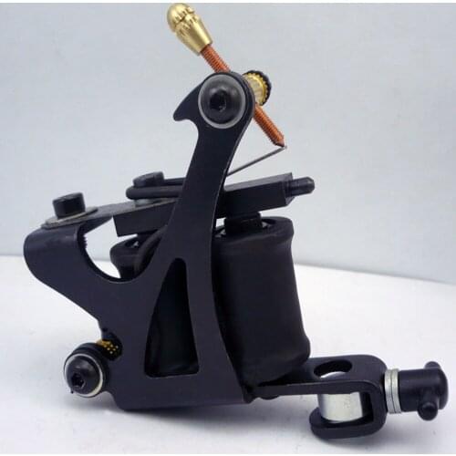 Chrome Tattoo Machine For Beginner Tattoo Apprentice Machine 10 Warps Coil Guns For Liner and Shader Free Shipping TM-348