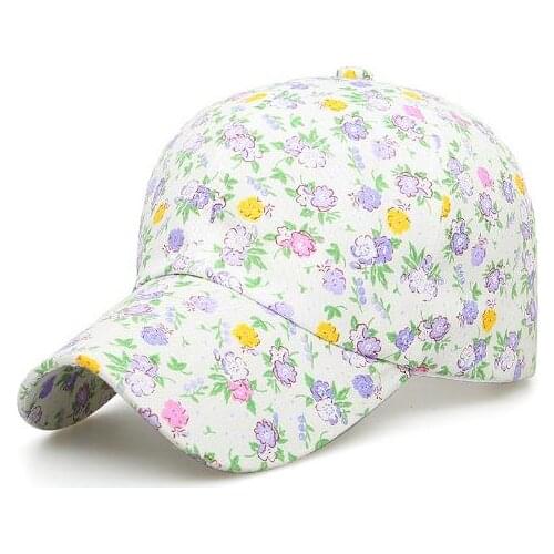 New flower beauty leaf hat mesh summer fashion baseball cap wild spring autumn visor caps Adjustable hats