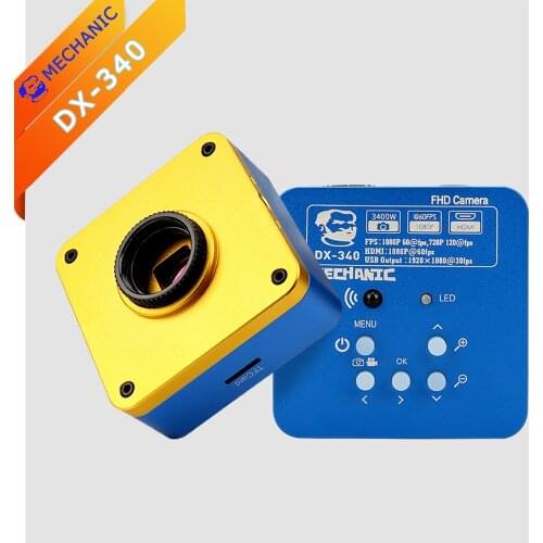 Microscope HD Camera MECHANIC DX-340 34 Million Pixels True Color Photosensitive CMOS 1/2.33 HD Sensor Industrial Camera