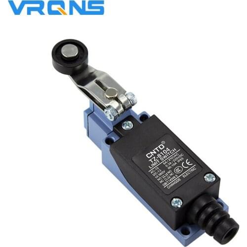 ME TZ-8104 Mini Limit Switch Self-Resetting Rotary Plastic Roller Arm Limit Switch Momentary Travel Switch Adjustable Rolle