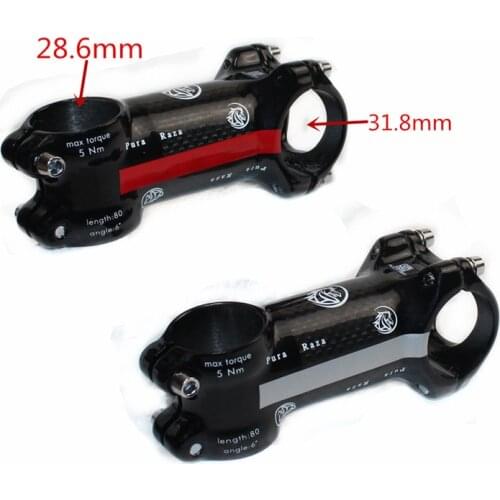 2019 PURARAZA New Aluminum + Carbon riser / rod Stem Scale-free carbon fiber Road Bike Stem mountain Bicycle Stem