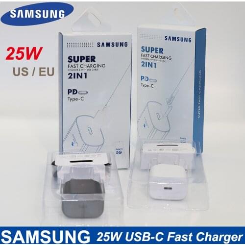 Original Samsung S21 S20 5G 25w Charger Surper Fast Charge Usb Type C Pd PPS Quick Charging EU For Galaxy Note 20 Ultra 10