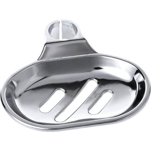 A Set Shower Rod Soap Dish Lifter Pipe ABS Lifting Frame Adjustable Head Holder