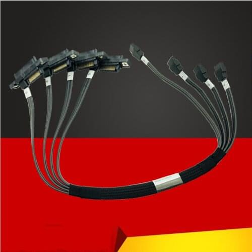 SATA Cable SATA3 HDD Cage Cable 00Y8279 for Lenovo X3100 M5 Server 4x 7pin SATA to 4x 7pin+15pin Connector Backplane SATA Cables