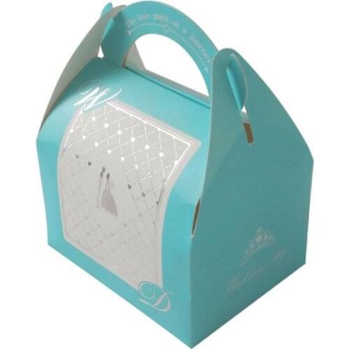 Silver candy Bag Tote bag gift box Package Wedding Favor Gift Boxes thank you birthday Party Favor Bags LX1790