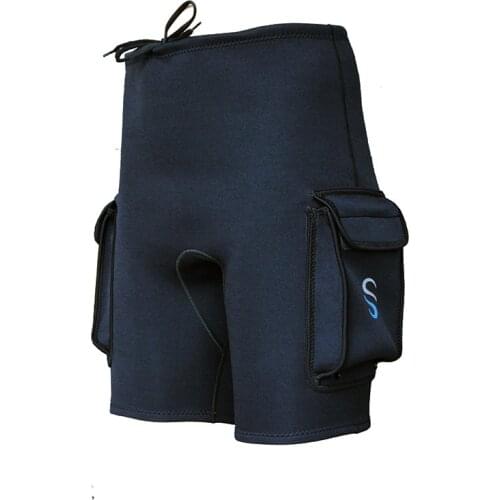SLINX 3mm Neoprene Wetsuit Tech Shorts Snorkeling Scuba Diving Equipment Surfing Trunks Submersible Pocket Pants Black
