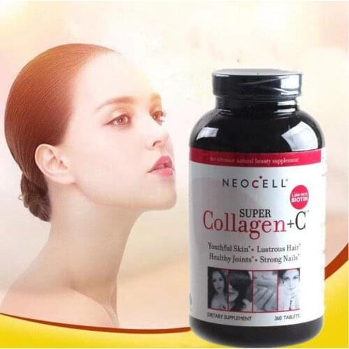 NEOCELL Super Bone collagen + vitamin C Biotin 360 capsules 1 bottle, moisturizing skin