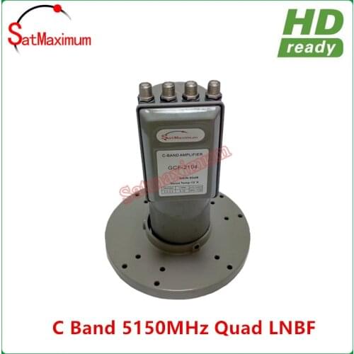 High Performance C band Quad LNBF with 5150Mhz 4 output For Satellite TV