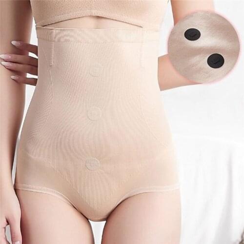 Women Shapers Seamless High Waist Slimming Tummy Control Panties Knickers Briefs Female Solid Color Shapewear Underwear