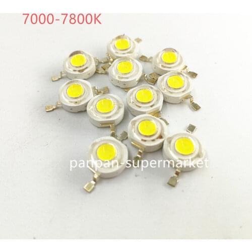 10pcs 3W High Power LED Emitting Diode LEDs Chip SMD White 7000-7800k 3.2-3.4V