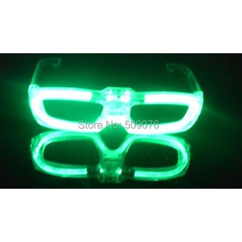120pcs transparent flashing Party LED Light Glasses for christmas Birthday Halloween party decoration supplies glow eyeglasses
