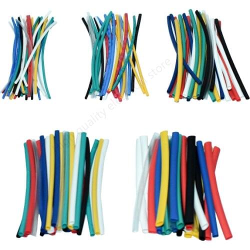 140pcs Car Electrical Cable Tube kits Heat Shrink Tube Tubing Wrap Sleeve Assorted 7color Mixed Color Tubing Sleeving Wrap Wire