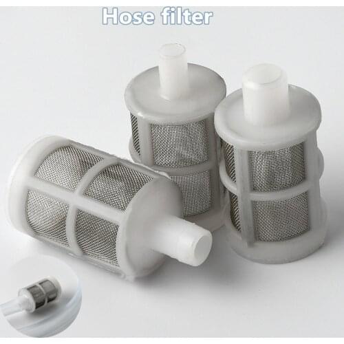 2~20 PCS 7.5/10/11.5MM Hose Filter Garden Irrigation Fittings Aquarium Transparent Filter Fish Tank Soft Water Pipe Filter Cup