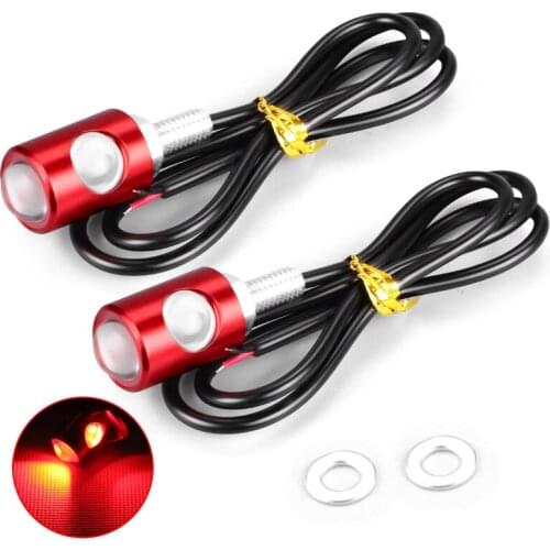 2pcs LED Motorcycle Turn Signal Lamp Indicators Super Bright LED Car Number License Plate Tail Rear Light Brake Fog Lamp Bulb