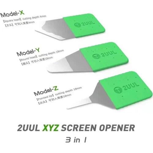 2UUL 3-in-1 Phone Repair DA91 XYZ LCD Screen Opening Tool Back Cover Metal Opening Pry