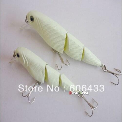5PCS Fishing noctilucent VIB Crankbait Lure Tackle Hook 8cm/9g