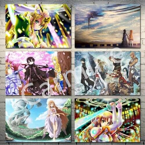 DIY 5D Diamond Painting Sword Art Online Animation Cross Stitch Homemade Embroidery Full Round&Square Drill Home Decoration Gift