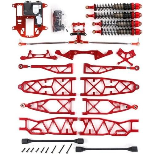 Aluminum Suspension Arm +Shock Absorber+Symmetrical Steering Kits For Baja 5b to Max Conversion Kit