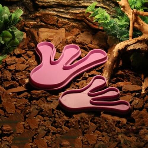 Amphibious Reptile Feeder Spider Bird Plastic Reptile Feeding Basin Turtle Lizard Reptile Bowl Turtle Water Dispenser