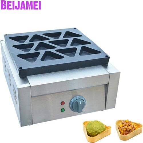 BEIJAMEI Commercial non-stick electric triangle obanyaki waffle maker iron machine triangle waffle machine to make waffle