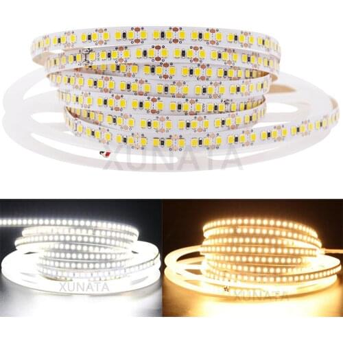 DC12V 5m LED Strip Light SMD2835 Flexible LED Tape 180Leds/m Non Waterproof Led Ribbon Light White Warm White