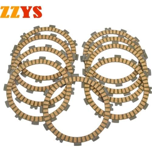 For Kawasaki Z750 Z750S RG 500 ZX-6R ZX6R 600 ZX-6R 636 Ninja ZX-6RR 600 ZR750 ZR800 ABS Clutch Friction Disc Plate Kit 9P Set