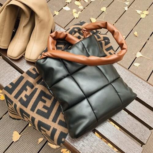 Small Luxury Brand Cute Quilt Bags for Women Black Female Handbags Shoulder Ladies 2021 Winter Leather Crossbody Purses