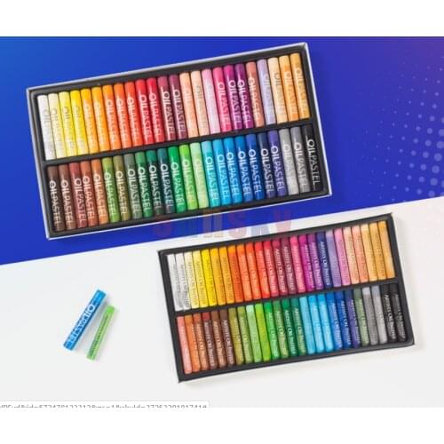 MUNGYO 24/36/48 Colors Artist Crayons Oil Pastels for Children Non-toxic Round Shape Painting Stick Mops Painting Supplies