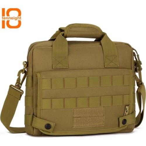 TENNEIGHT Outdoor Nylon shoulder bag waterproof 10 inch computer bag handbag Military Camouflage Messenger Bag travel Crossbody