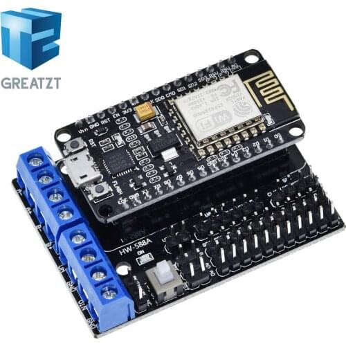 NodeMCU Motor Shield Board L293D for ESP-12E from ESP8266 esp 12E kit diy rc toy wifi rc smart car remote control For Arduino