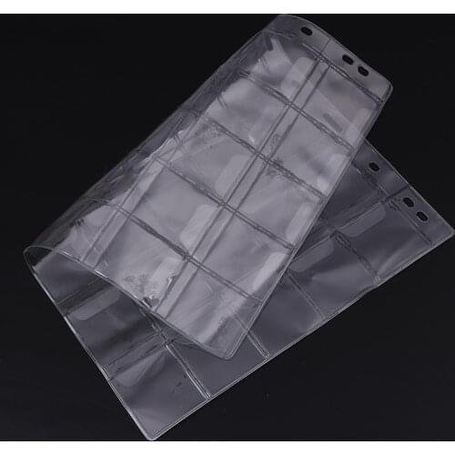 New 30 Pockets Classic Plastic Coin Holder Sheet Storage Collection Money Album Case