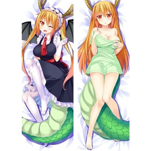 Newly Design Miss KobayashiS Dragon Maid Characters Sexy Girl Tohru Kobayashi Dakimakura Throw Pillow Cover Hugging Body Pillow