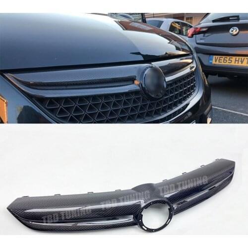 For Opel Vauxhall Corsa D VXR OPC Face Lift Carbon Fibre Front Grille