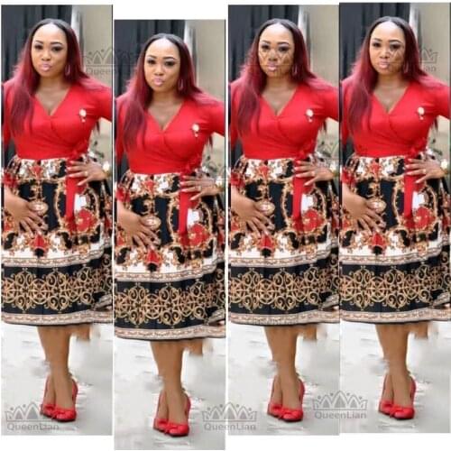 Dashiki African Dresses For Women 2019 Traditional Print Clothing Long Sleeve For Women(ZC06#)