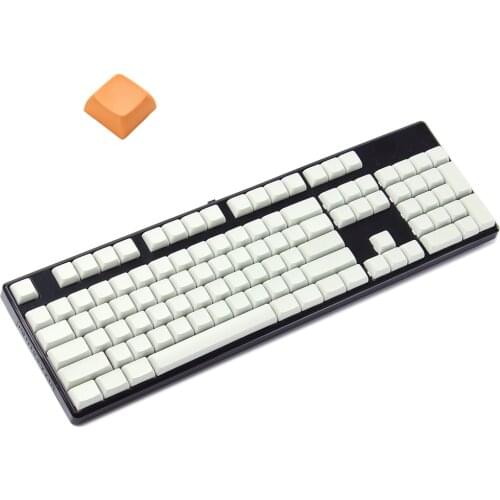 YMDK 61 87 104 Orange Gray XDA Full Keycap Similar to DSA For MX Mechanical Keyboard