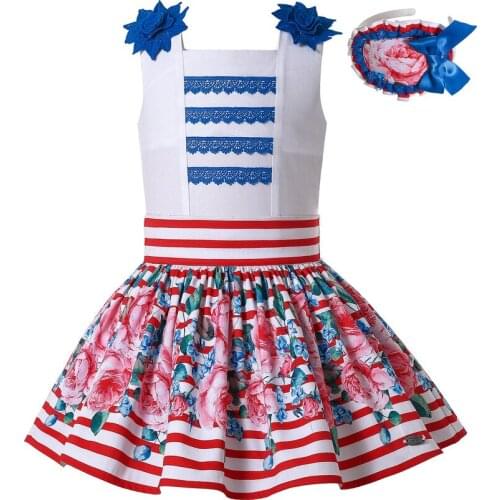 Pettigirl Summer Children Clothes Girl Matching Outfit Skirt and Top Clothing Set for 3 4 5 6 8 10 12 Year Old Girls & Headband