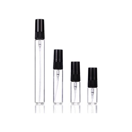 20pc/lot 2ml 3ml 5ml 10ML Portable Mini Perfume Bottle Empty Cosmetics Bottle Sample Test Tube Thin Glass Vials