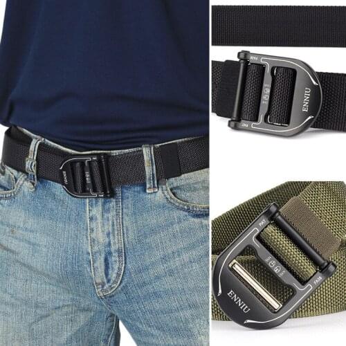 Leisure Belt Alloy Buckle Male Waistband Tactical Belt Quick Release Quick Dry Elastic For Fishing Hunting Multi Function